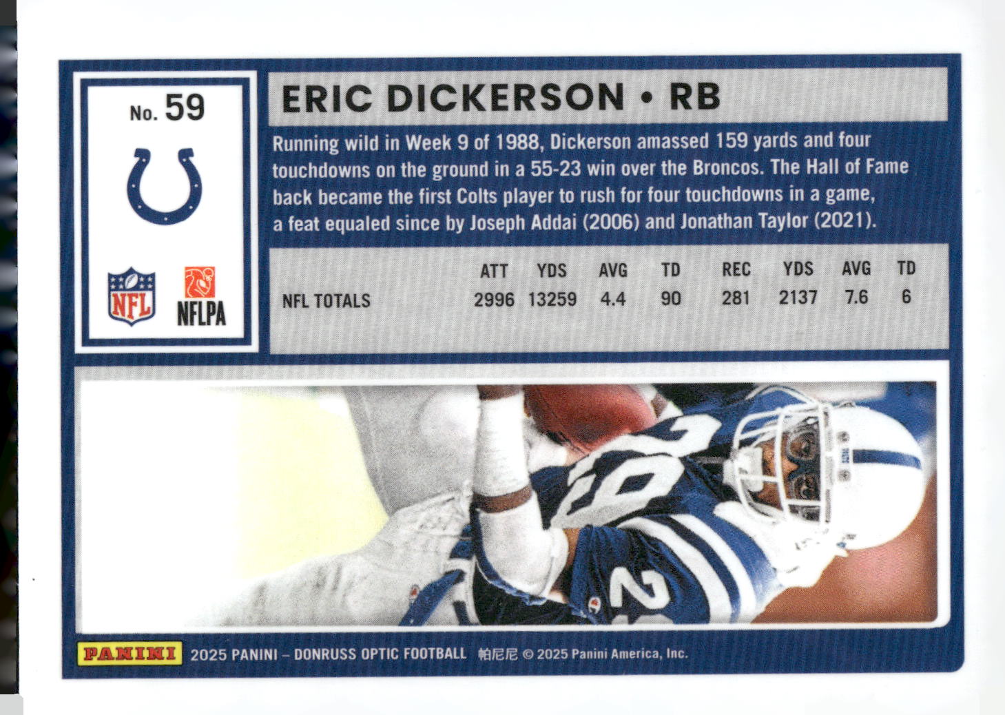 2025 Donruss Optic #59 Eric Dickerson