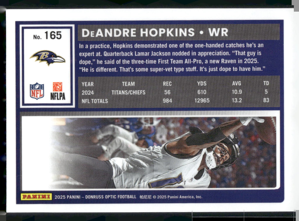 2025 Donruss Optic #165 DeAndre Hopkins