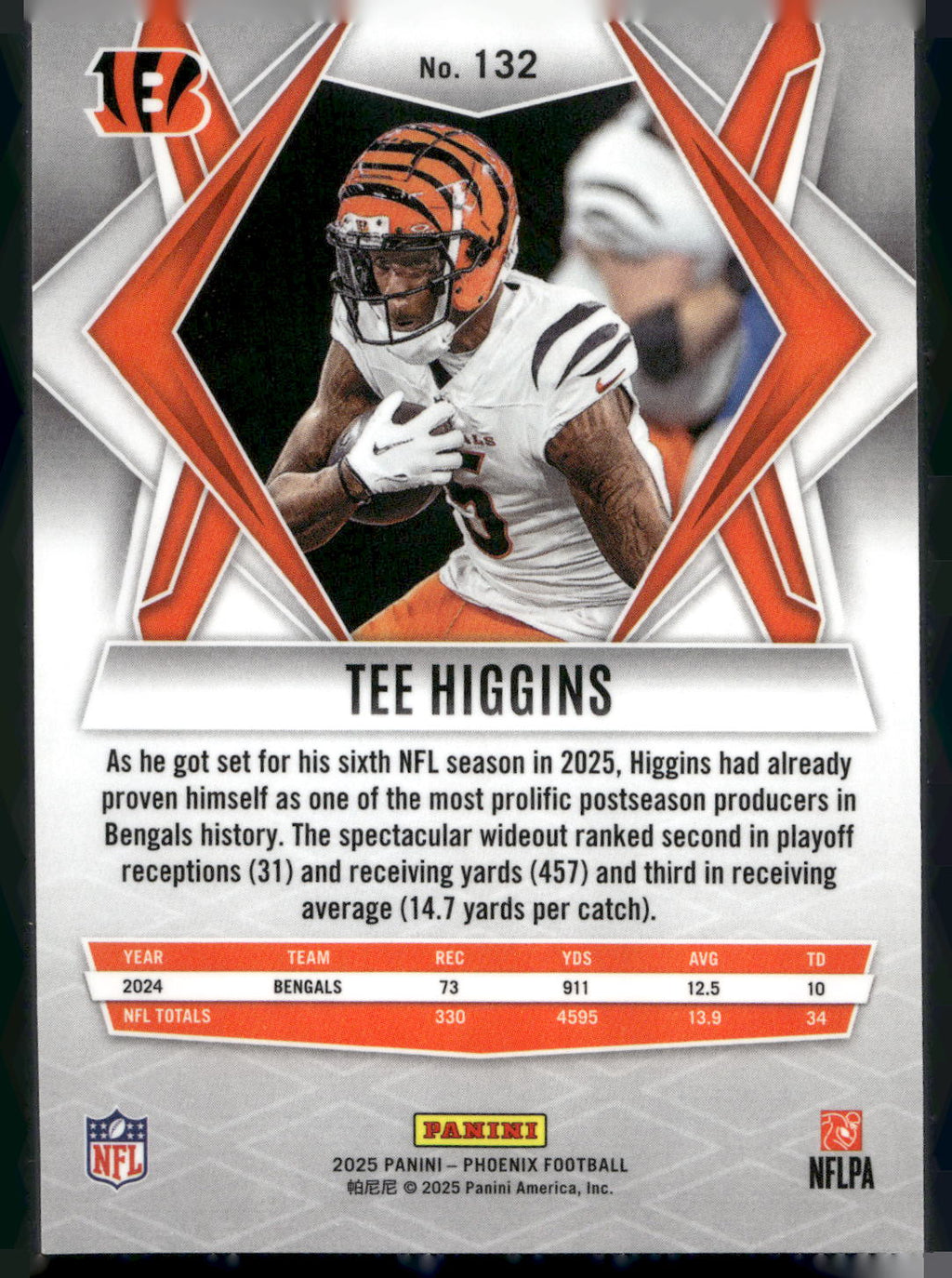2025 Panini Phoenix #132 Tee Higgins