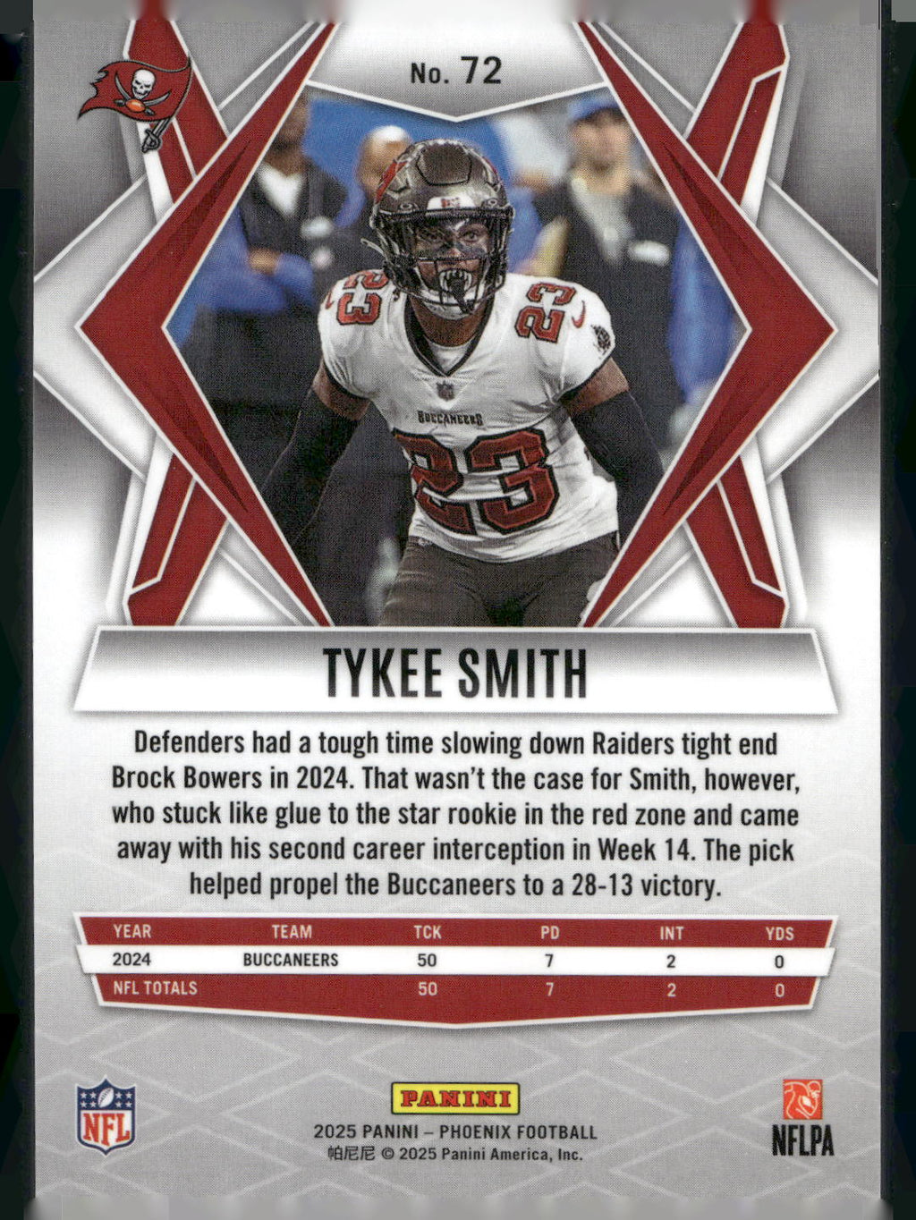 2025 Panini Phoenix #72 Tykee Smith
