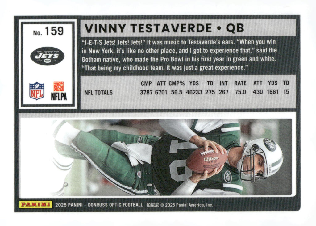 2025 Donruss Optic #159 Vinny Testaverde