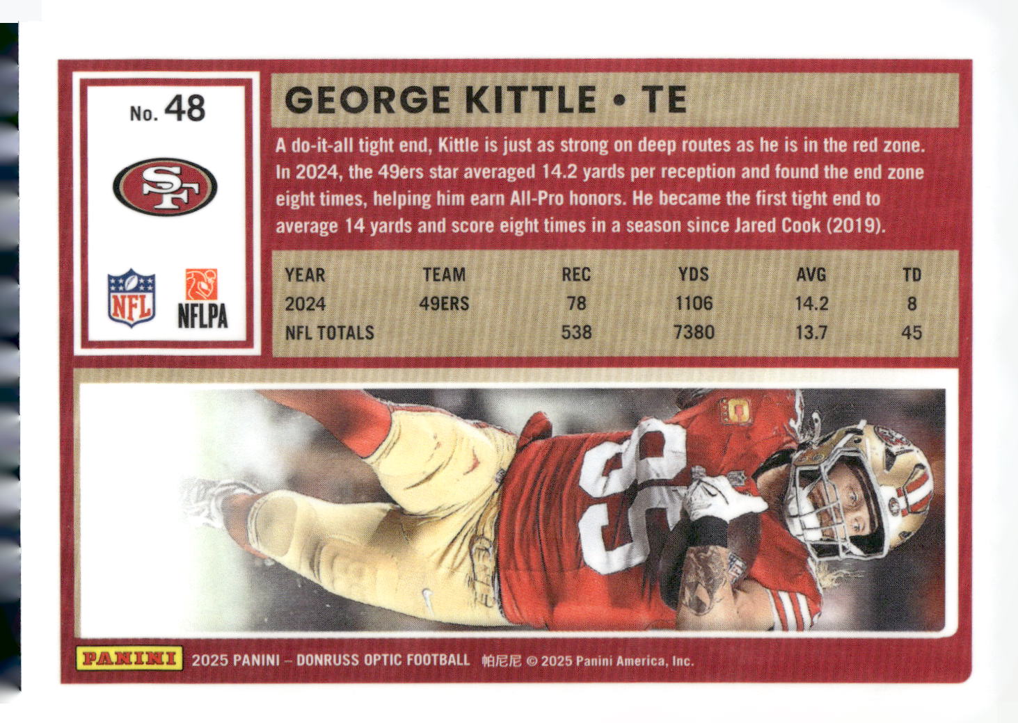 2025 Donruss Optic #48 George Kittle