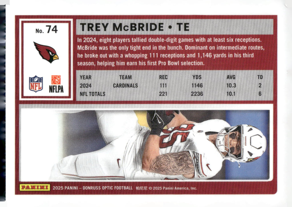 2025 Donruss Optic #74 Trey McBride