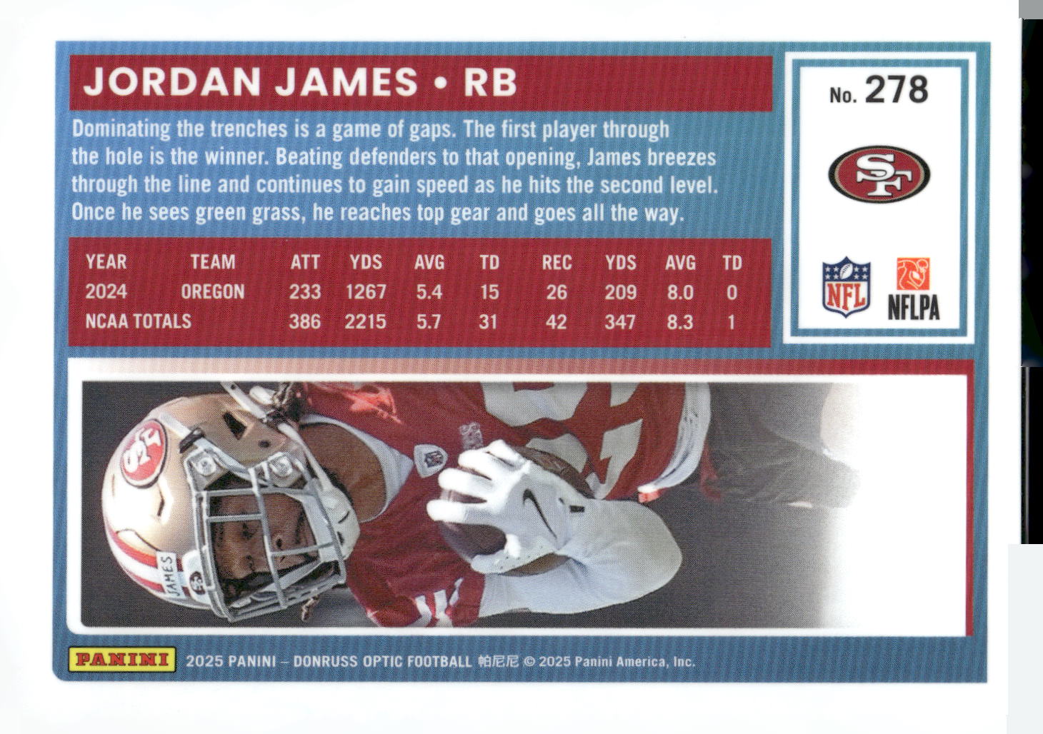 2025 Donruss Optic #278 Jordan James