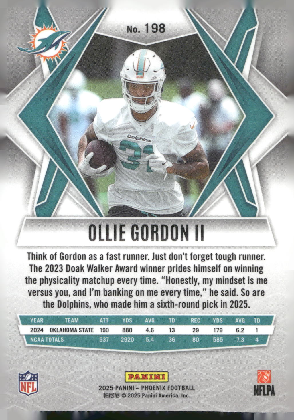 2025 Panini Phoenix #198 Ollie Gordon II