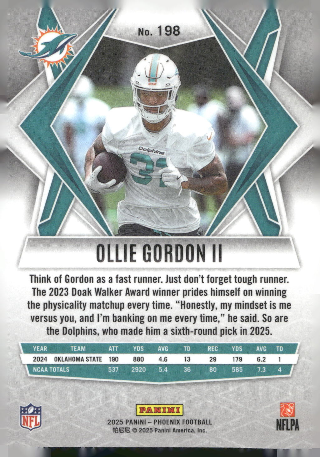 2025 Panini Phoenix #198 Ollie Gordon II