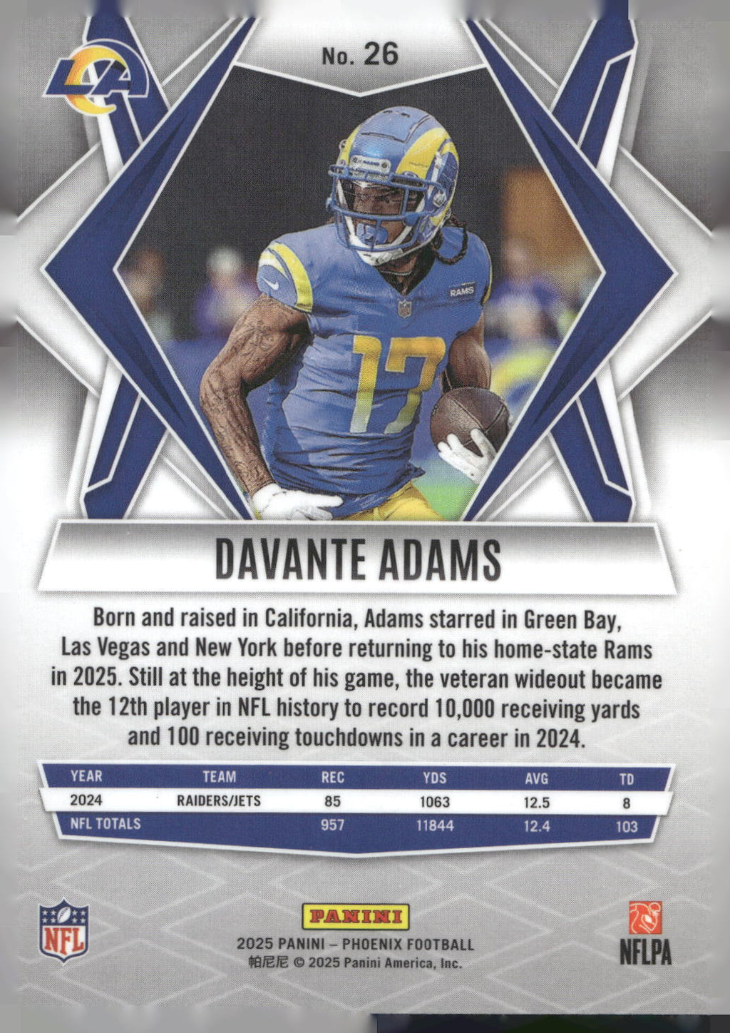 2025 Panini Phoenix #26 Davante Adams