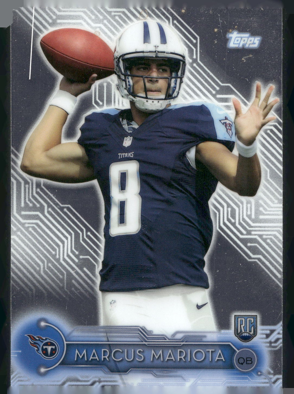 2015 Topps #2 Marcus Mariota Holiday Mega Football