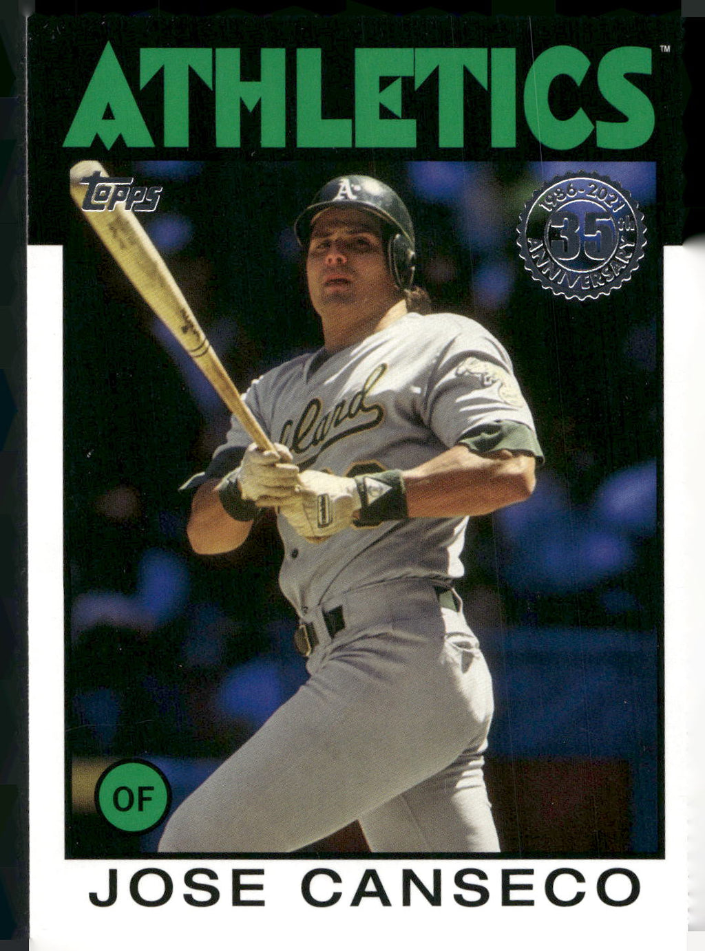 2021 Topps #86B-22 Jose Canseco 1986 Topps Baseball 35th Anniversary (Series 2)
