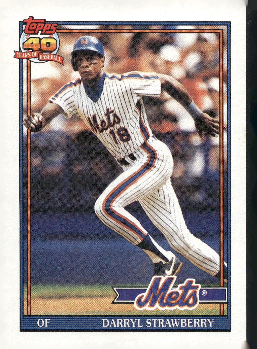 1991 Topps #200 Darryl Strawberry
