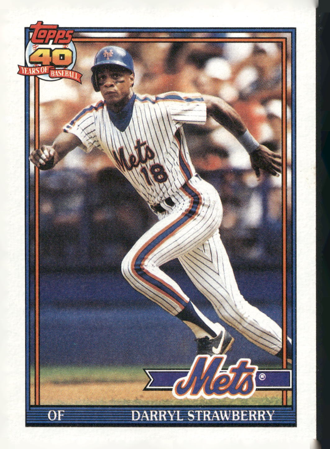 1991 Topps #200 Darryl Strawberry
