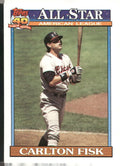 1991 Topps #393 Carlton Fisk