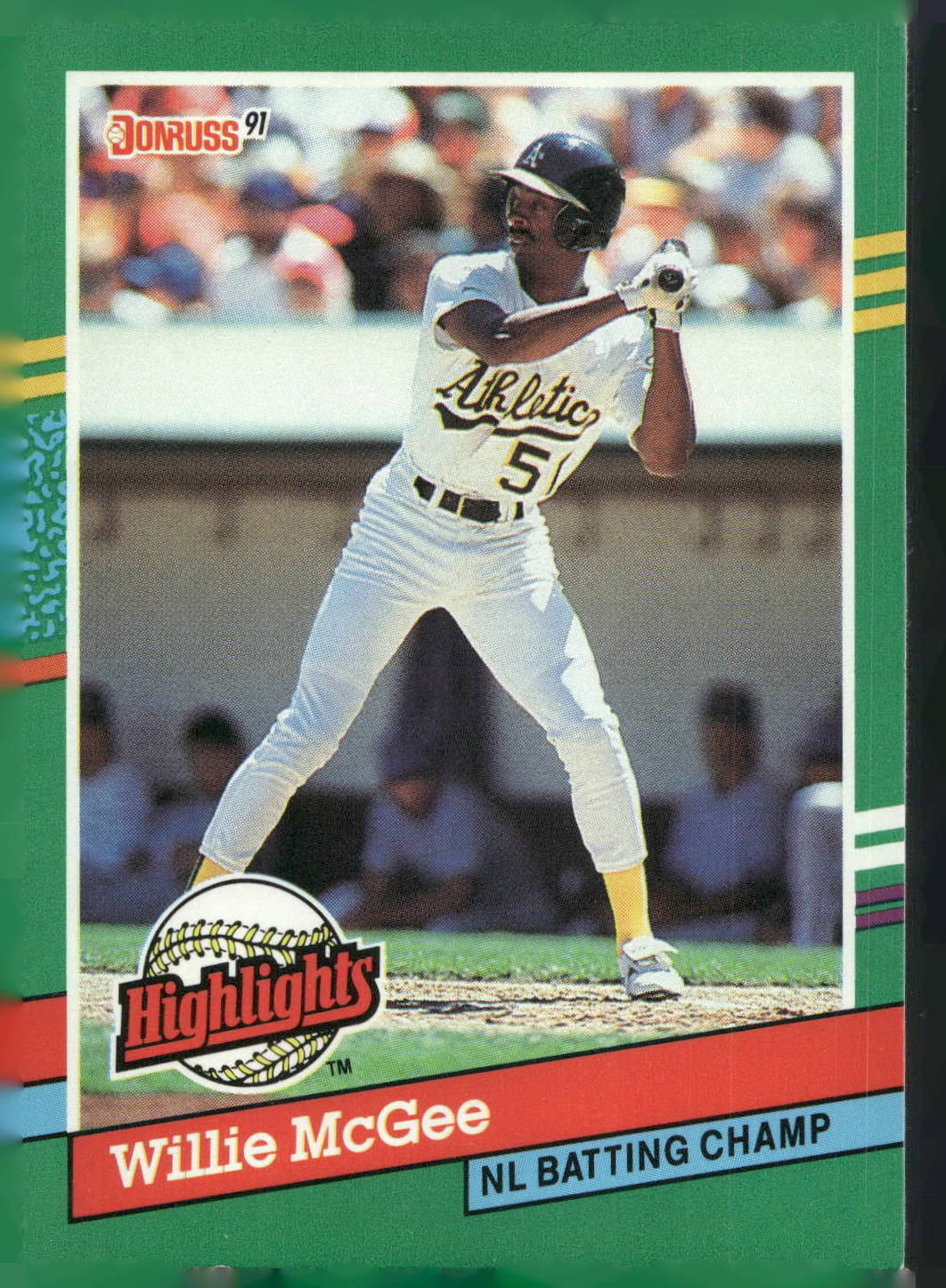 1991 Donruss #BC-22 Willie McGee Bonus Cards