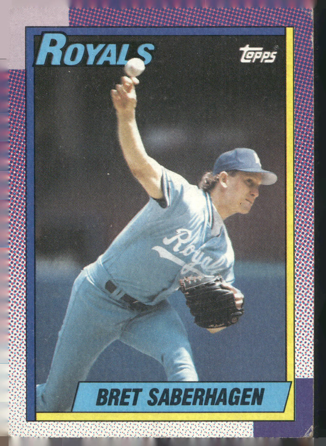 1990 Topps #350 Bret Saberhagen
