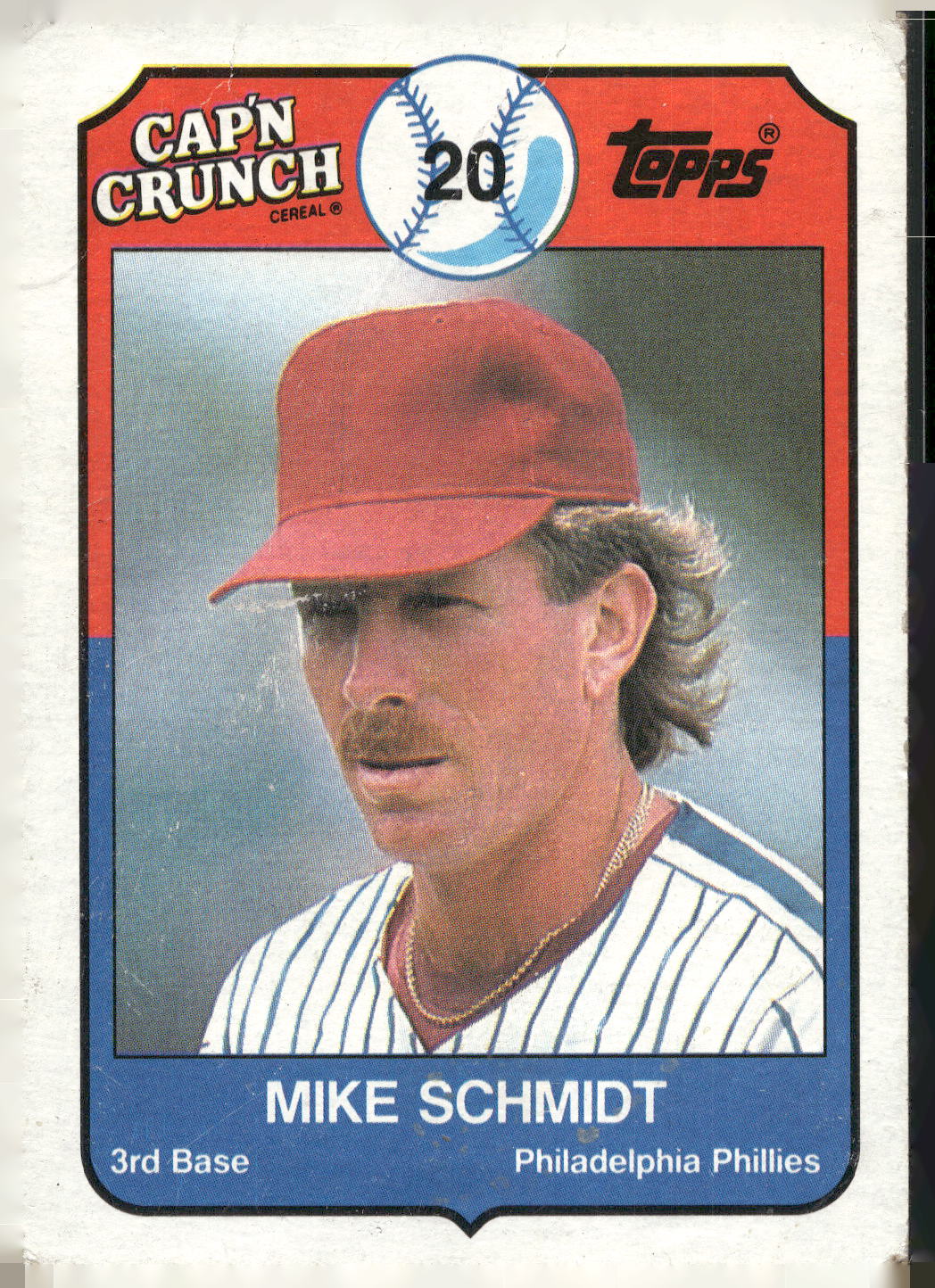 1989 Topps Cap'n Crunch #16 Mike Schmidt