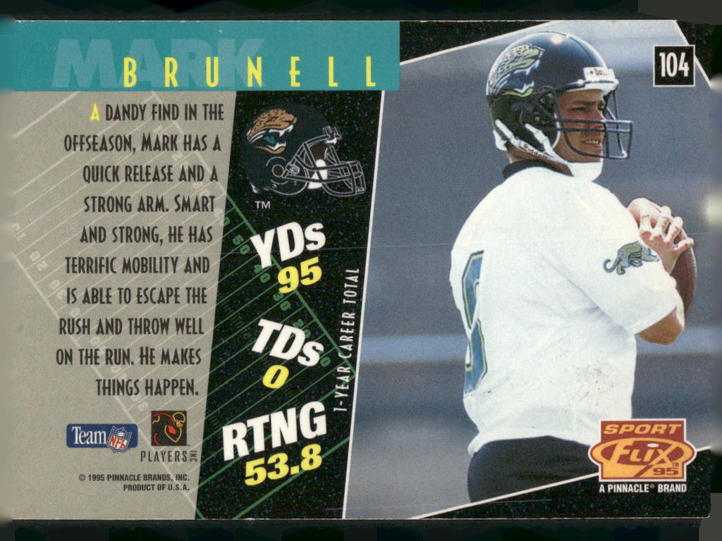 1995 Sportflix #104 Mark Brunell