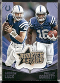 2015 Panini Rookies & Stars #EP8 Andrew Luck / Phillip Dorsett MANU Patches