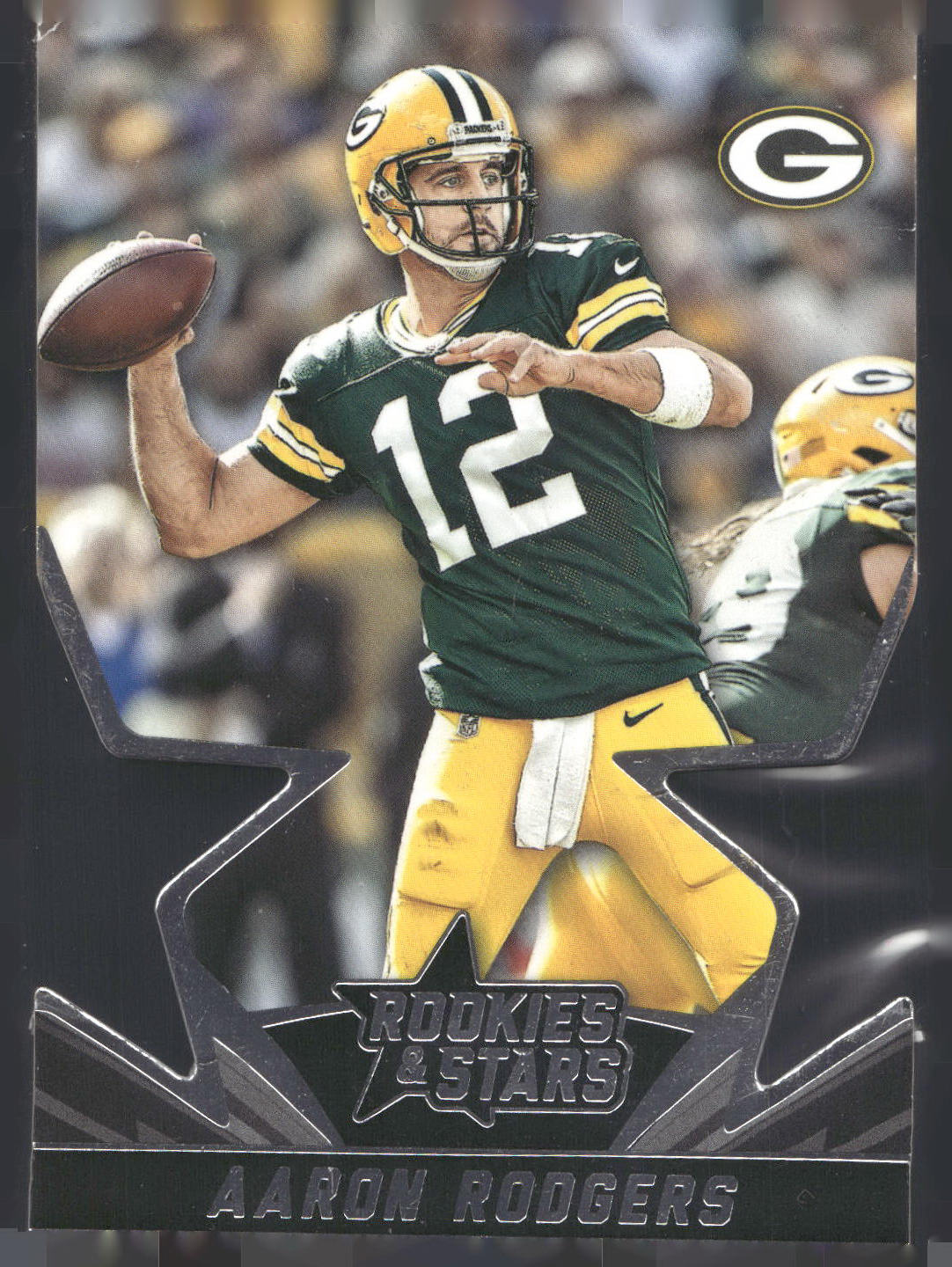 2015 Panini Rookies & Stars #SS10 Aaron Rodgers Star Studded Die Cuts