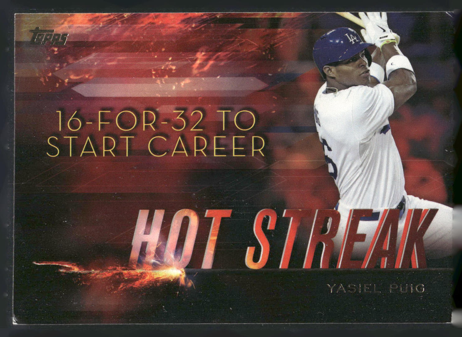 2015 Topps #HS-1 Yasiel Puig Hot Streak