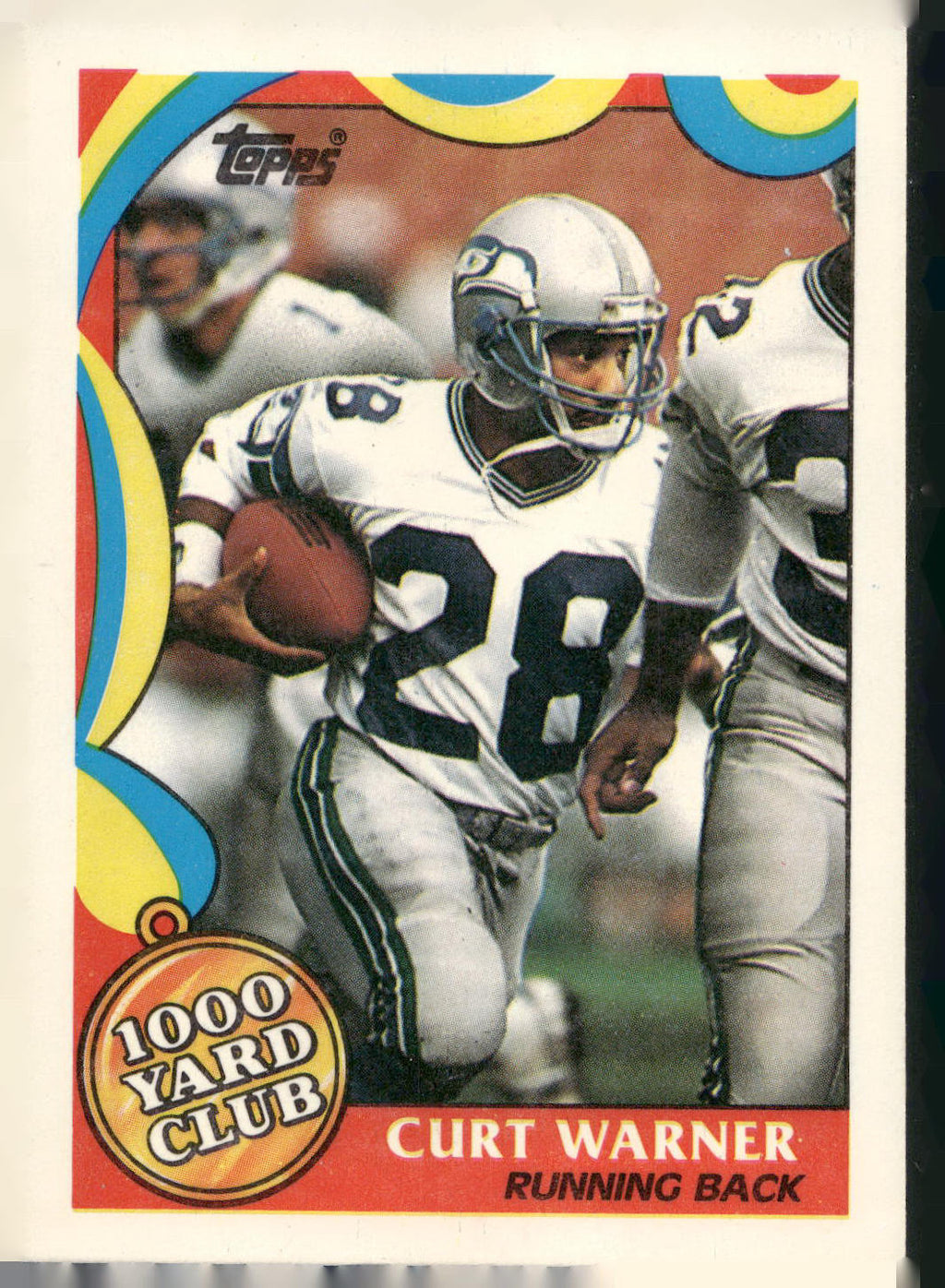 1989 Topps #22 Curt Warner 1000 Yard Club