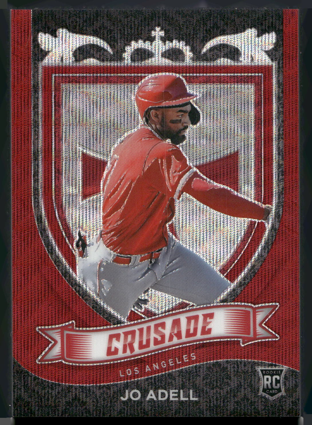 2021 Panini Chronicles #3 Jo Adell Crusade Ruby Wave #/199