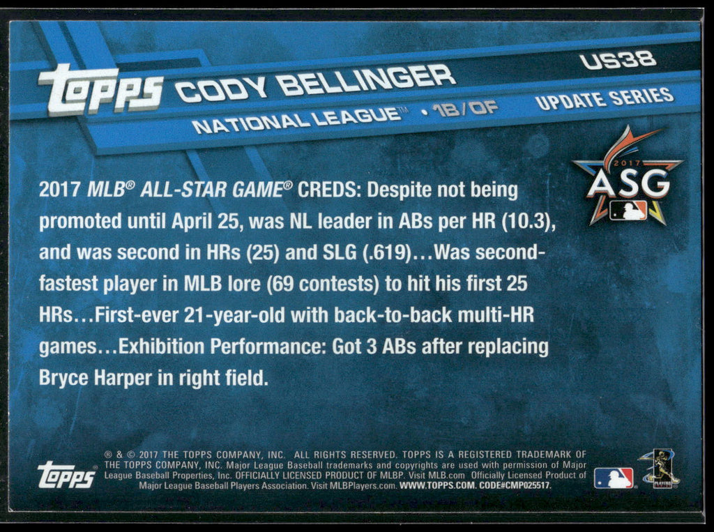 2017 Topps Update #US38 Cody Bellinger