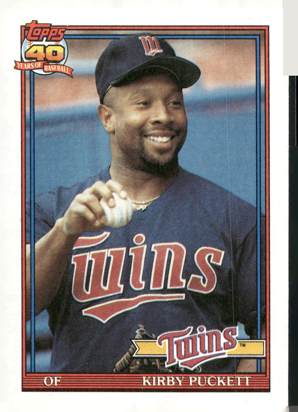 1991 Topps #300 Kirby Puckett
