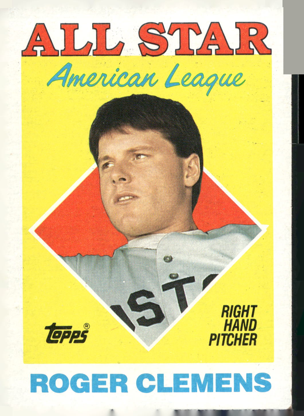 1988 Topps #394 Roger Clemens
