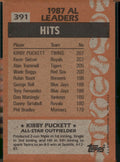 1988 Topps #391 Kirby Puckett