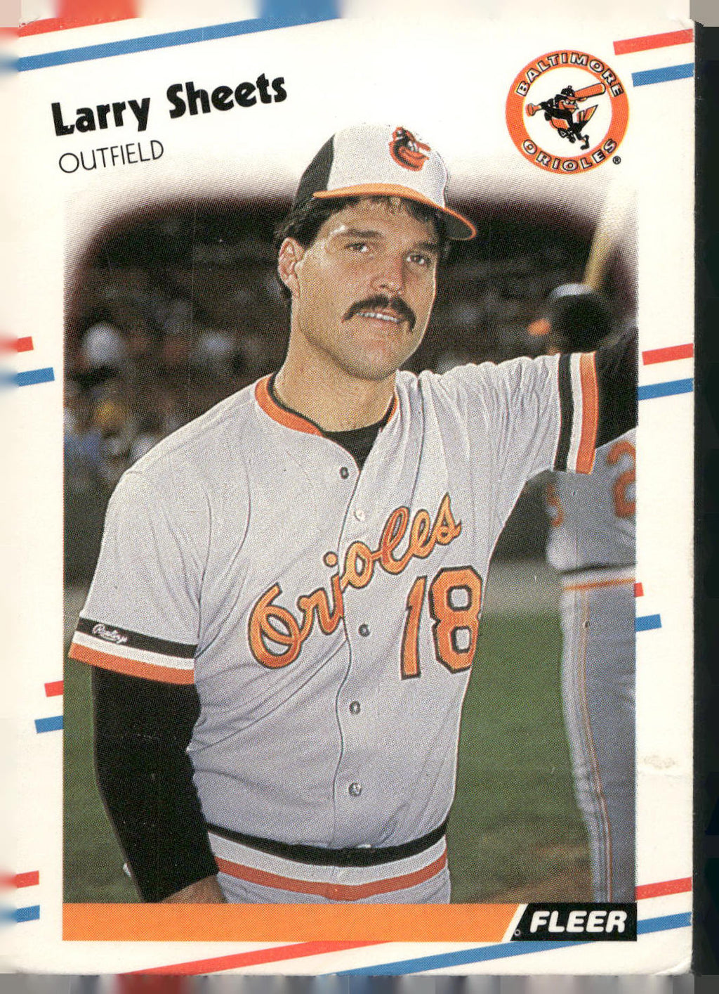 1988 Fleer #572 Larry Sheets