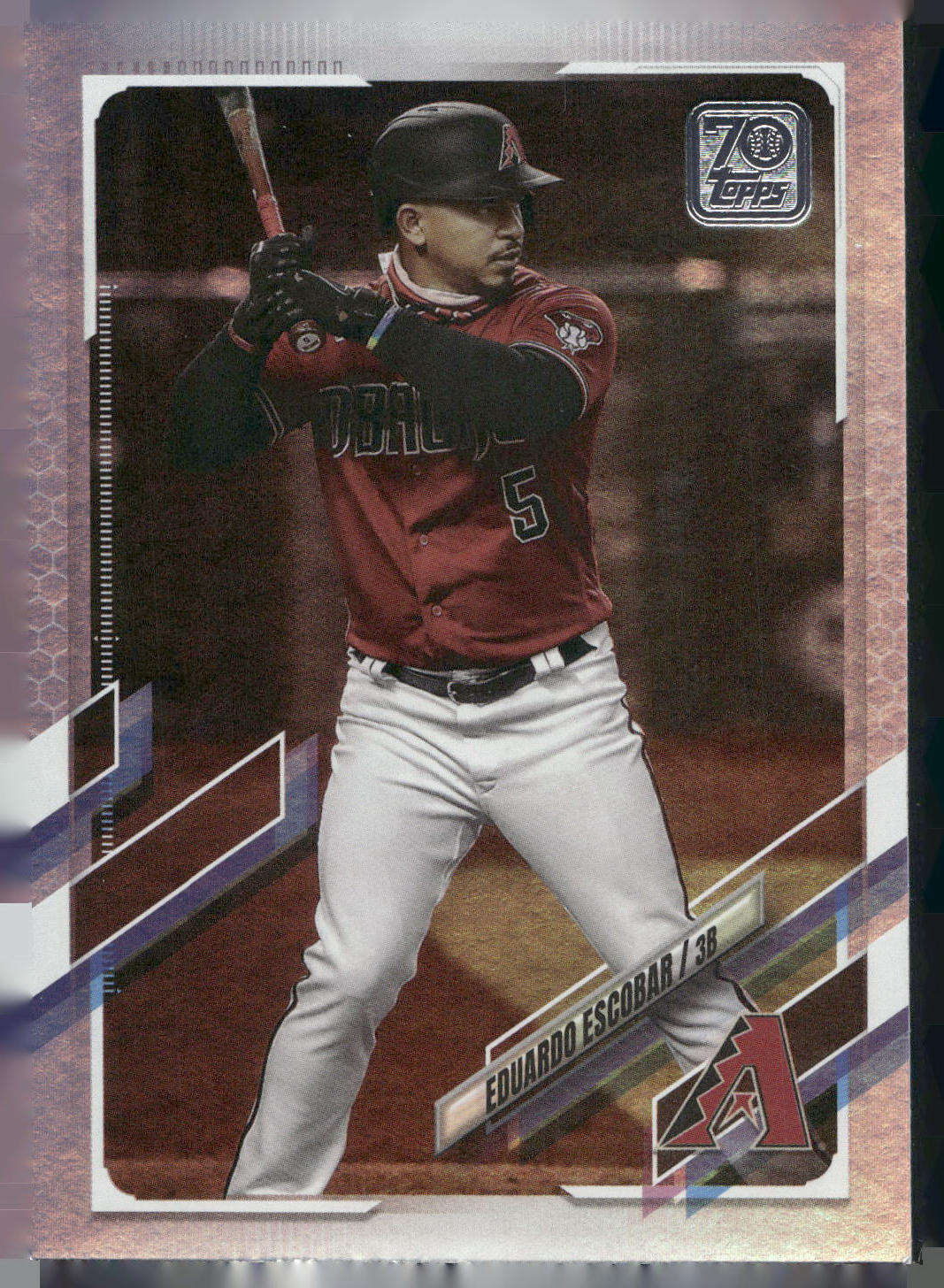 2021 Topps #260 Eduardo Escobar Rainbow Foil