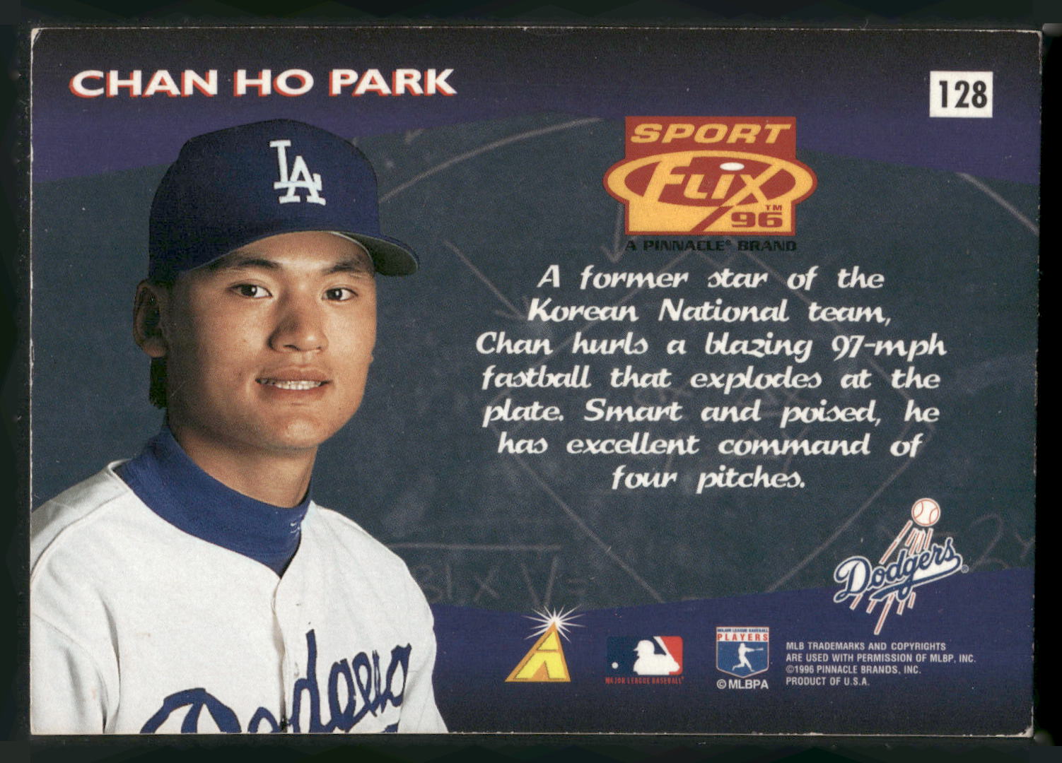 1996 Sportflix #128 Chan Ho Park