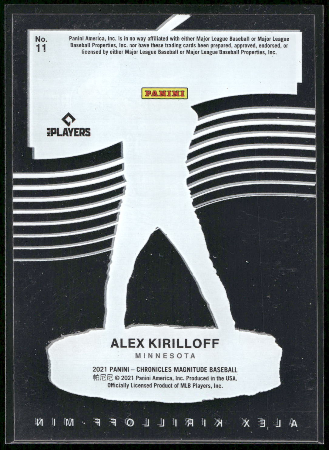 2021 Panini Chronicles #11 Alex Kirilloff Magnitude