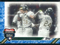 2017 Topps Update #SWS-17 1989 Oakland Athletics Storied World Series Blue #/500