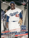 2019 Topps Opening Day #YOF-2 Jackie Robinson 150 Years of Fun