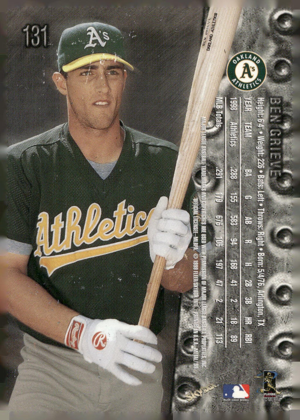 1999 Metal Universe #131 Ben Grieve