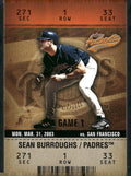 2003 Fleer Authentix #25 Sean Burroughs