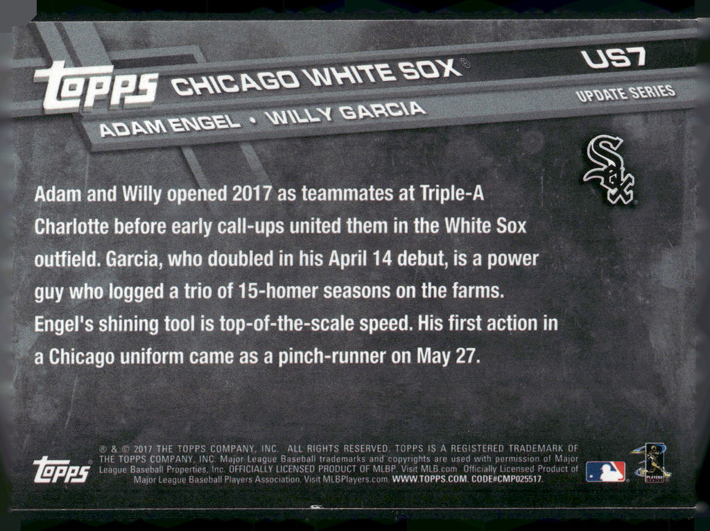 2017 Topps Update #US7 Engel &amp; Garcia RCOM,