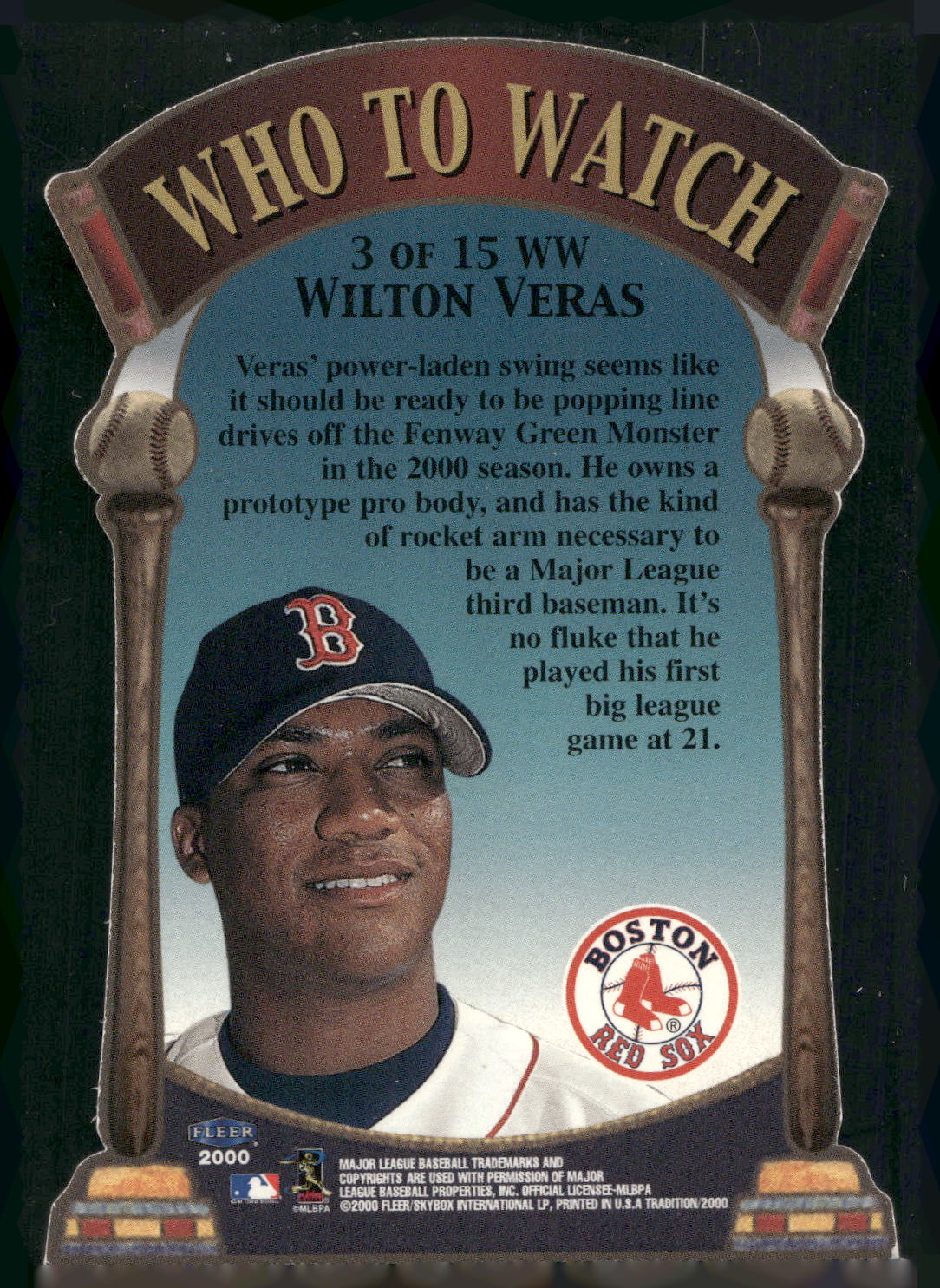 2000 Fleer Tradition #3 WW Wilton Veras Who to Watch