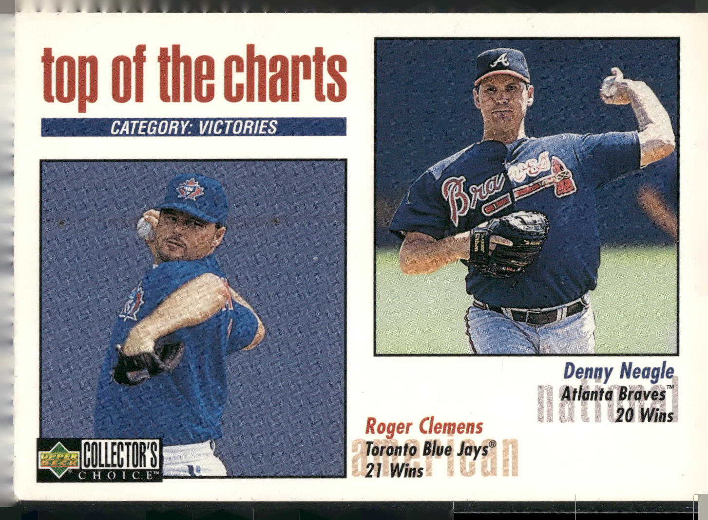 1998 Collector's Choice #257 Roger Clemens / Denny Neagle