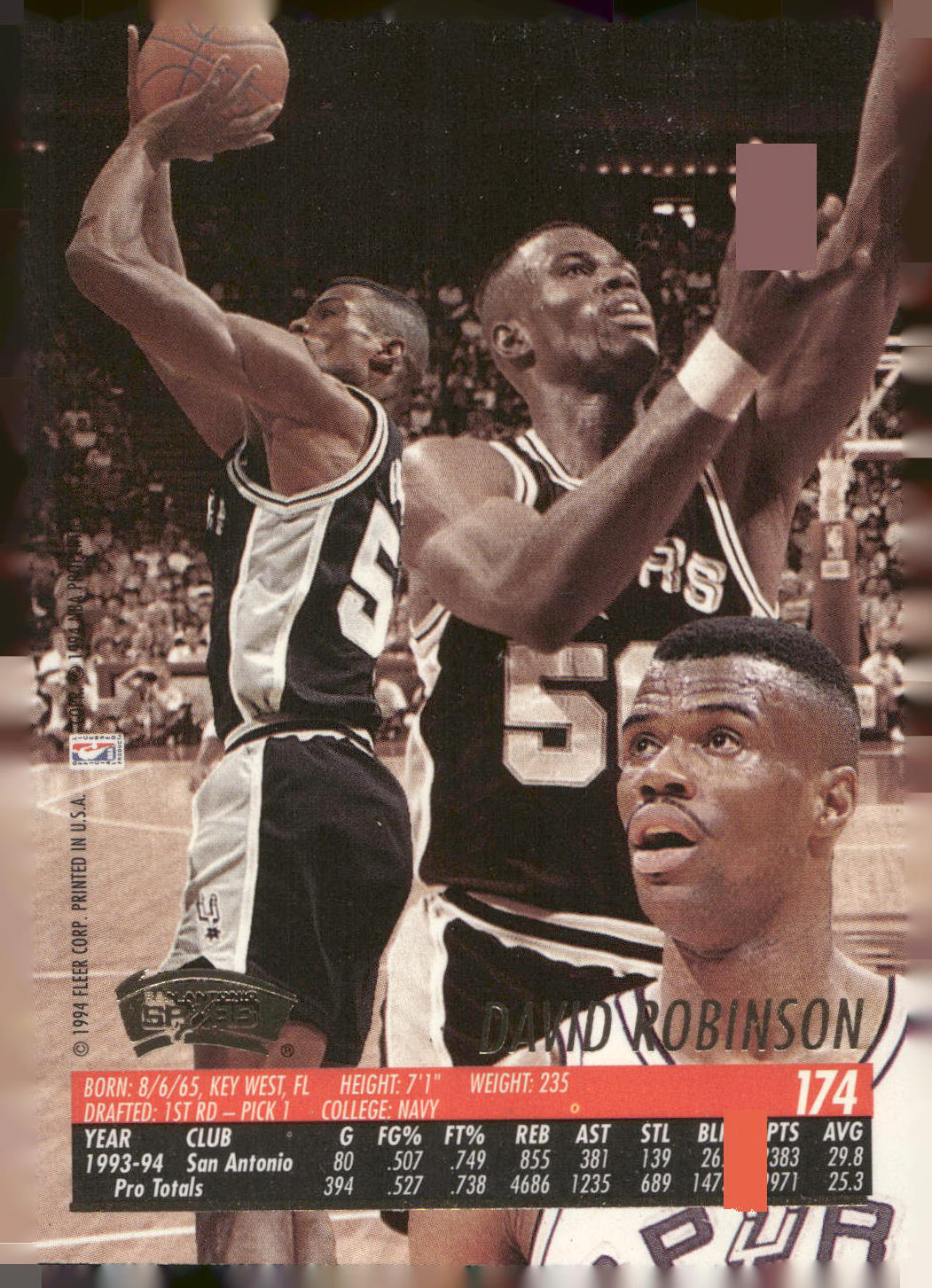 1994-95 Ultra #174 David Robinson