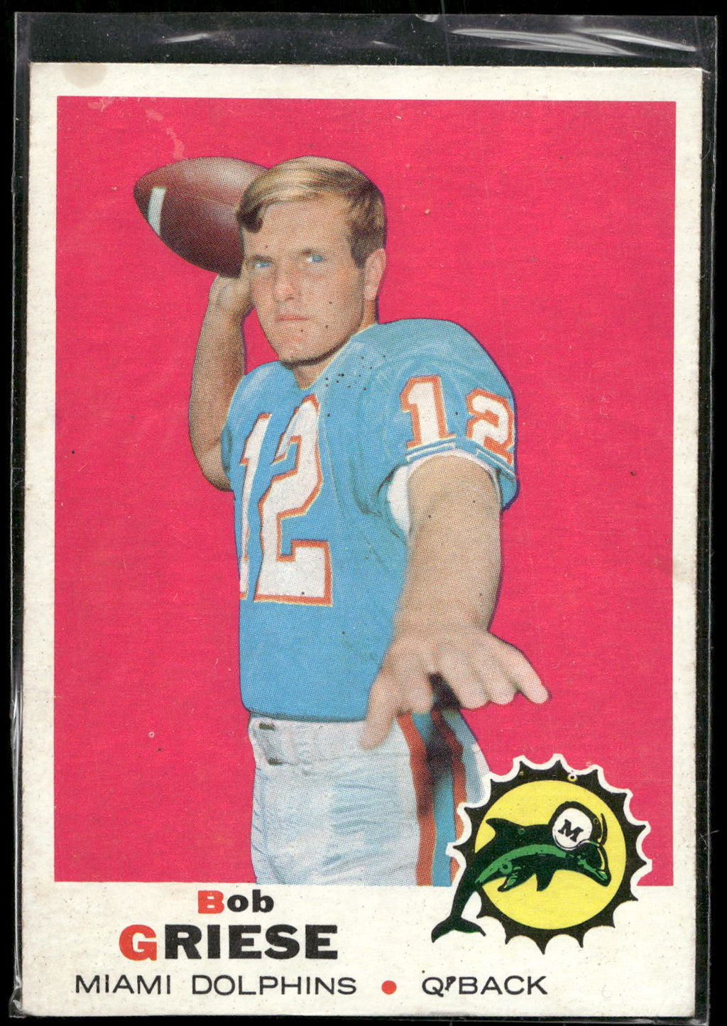 1969 Topps #161 Bob Griese