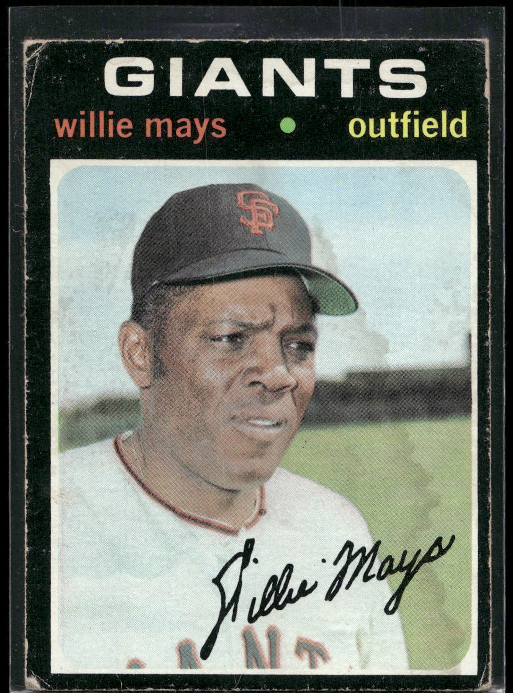 1971 Topps #600 Willie Mays
