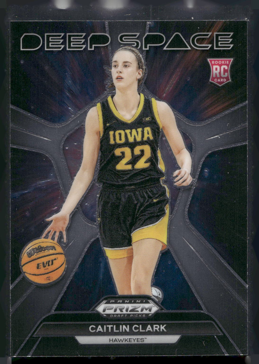 2024 Panini Prizm Draft Picks #8 Caitlin Clark Deep Space