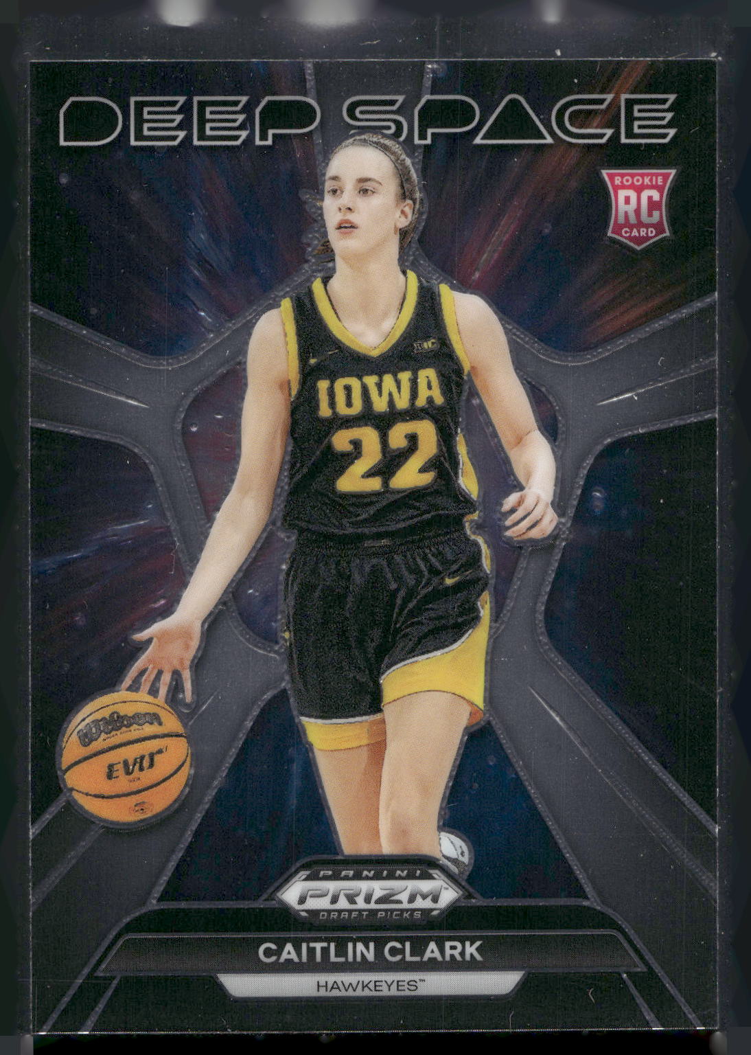 2024 Panini Prizm Draft Picks #8 Caitlin Clark Deep Space