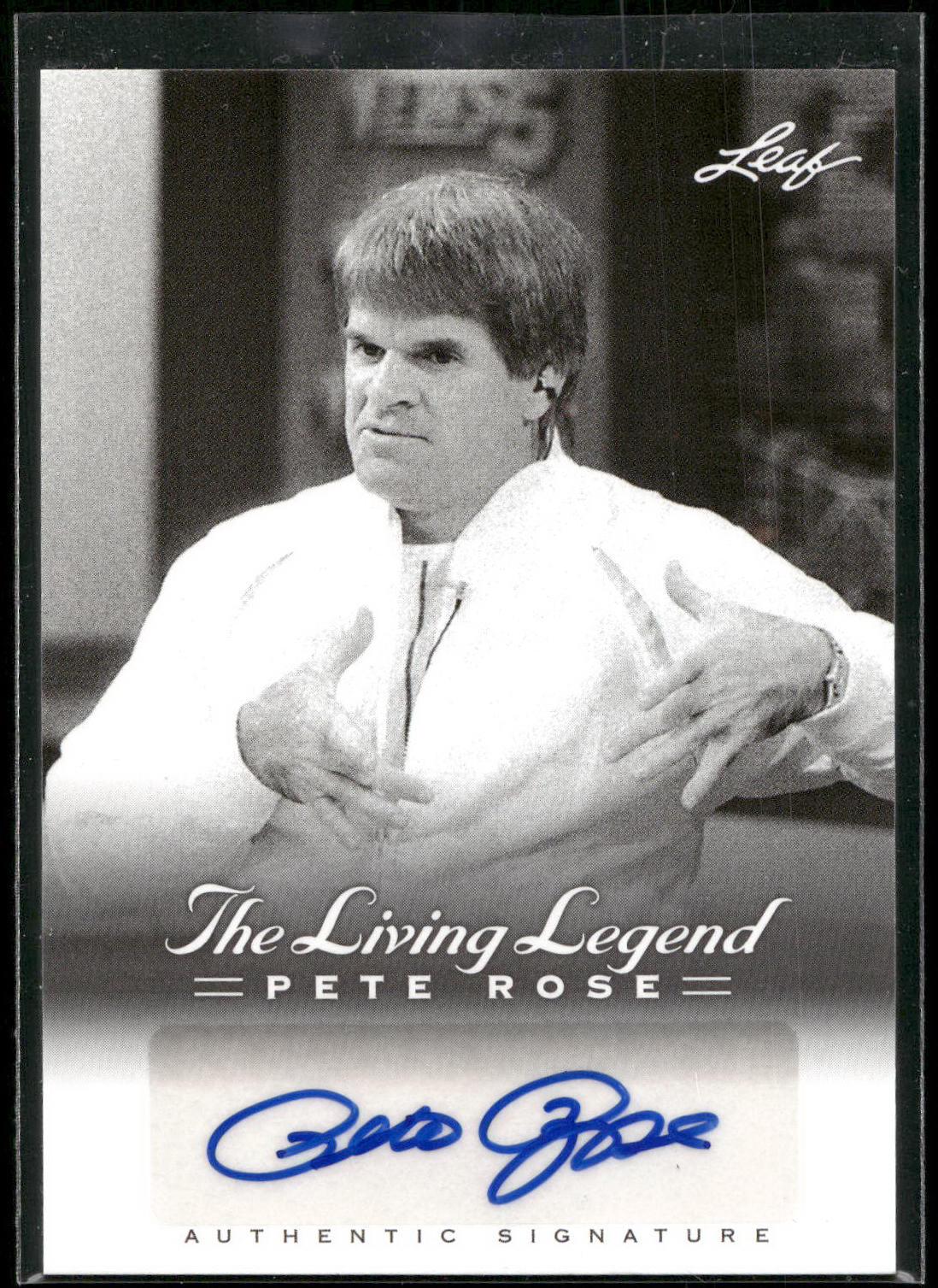 2012 Leaf Pete Rose The Living Legend #AU-49 Pete Rose Autographs
