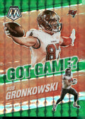 2021 Panini Mosaic #GG-1 Rob Gronkowski Got Game? Mosaic Green