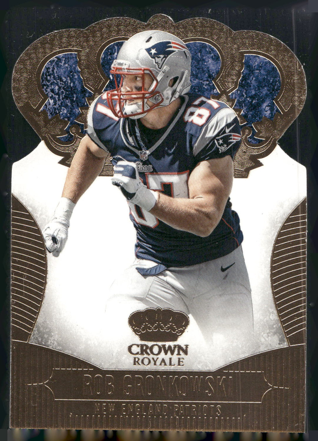 2013 Panini Crown Royale #79 Rob Gronkowski Bronze (Die Cut Crown)