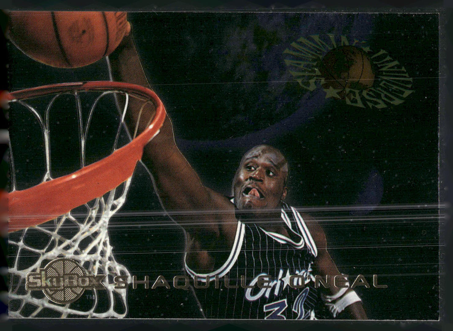 1994-95 SkyBox Premium #SU19 Shaquille O'Neal Slammin' Universe