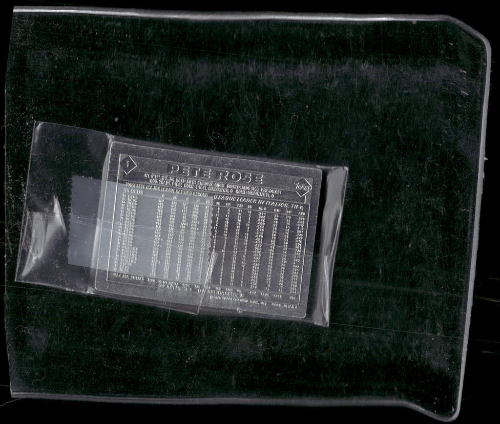 1986 Topps Gallery of Champions Aluminum #1 Pete Rose